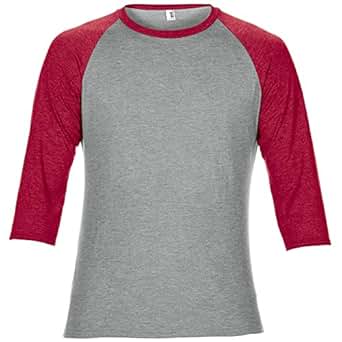 Anvil Unisex Two Tone Tri-Blend 3/4 Sleeve Raglan T-Shirt