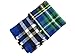 MOTINE Tartan Blanket Scarf Stylish Winter Warm Pashmina Wrap Shawl for Women (Blue)