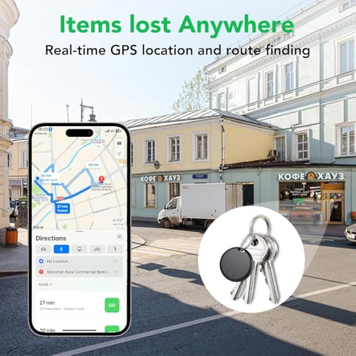 Smart Tracker Tags 4 Pezzi, Funziona con Apple Dov'è (Solo iOS), Localizzatore Bluetooth Trova Oggetti 365 Giorni, Batteria Sostituibile, Impermeabile IP67, Chiavi/Portafoglio/Bagagli/Valigie