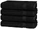 Utopia Towels Cotton Hand Towels, 4 Pack Towels, 700 GSM, Bleach Proof Black