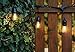 Hyperikon Outdoor String Lights, 48ft Patio Lights with 15 Dropped Sockets, 15 x 11W S14 Bulbs included - Weatherproof Vintage Edison String Lights Great for Outdoors, Café, Yard, Garden, Wedding