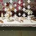 Konsait 24pcs 18FT White Paper 3D Snowflake String Garland for Christmas, New Years, Winter Decoration