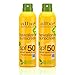 Alba Botanica Hawaiian SPF 50 Nourishing Coconut Clear Spray Sunscreen, 2 Count