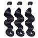 Flady Hair Brazilian Body Wave Virgin Hair 3 Bundles 100% Unprocessed Brazilian Human Hair Weave Bundles Black Color