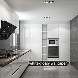 Abyssaly White Sticky Back Plastic Vinyl Wrap 44cm x 500cm for Furniture view 6