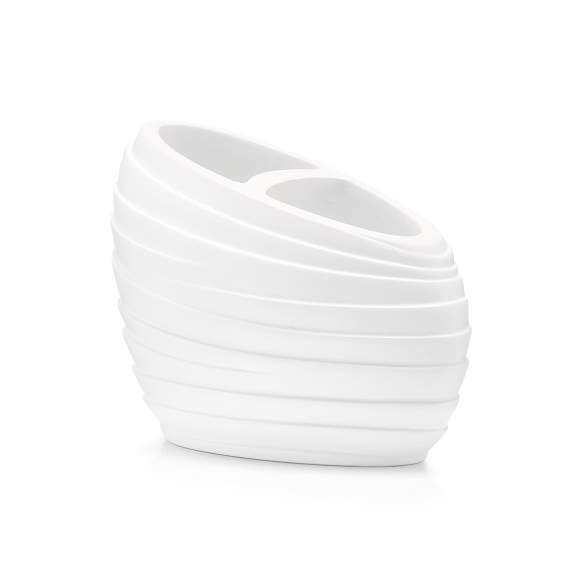 Zeller Toothbrush Holder Diameter 12.5 x 6.5 x 8.9 cm White