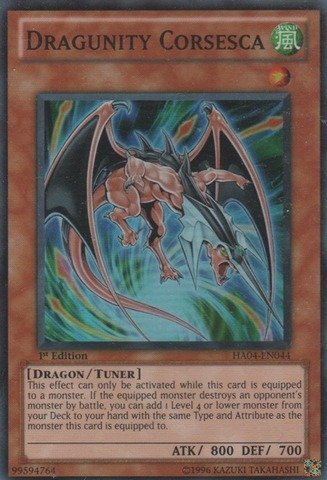 Yu-Gi-Oh! - Dragunity Corsesca (HA04-EN044) - Hidden Arsenal 4: Trishulas Triumph - 1st Edition - Super Rare
