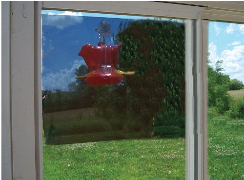 New Songbird Essentials Two-Way Window Mirror 20X12 Film Clings To Window With Removable Glue Spots