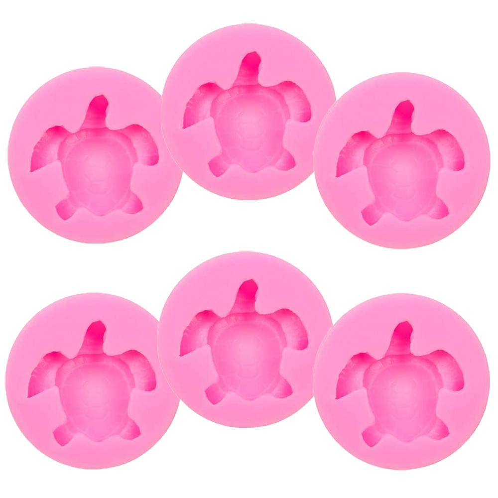 6 Pcs Silicone Molds for Making Turtle Shape Chocolate Turtle Shape Mold for Cake Baking Tools Mold for Making Chocolate or Cake
