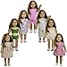 ZITA ELEMENT 7 Sets American Doll Clothes and Dress for 18 Inch Girl Doll Accessories | Clothes, Dress, Pajamas, Beach Wear for 18