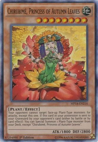 Yu-Gi-Oh! - Chirubim, Princess of Autumn Leaves (MP14-EN216) - Mega Pack 2014 - 1st Edition - Super Rare