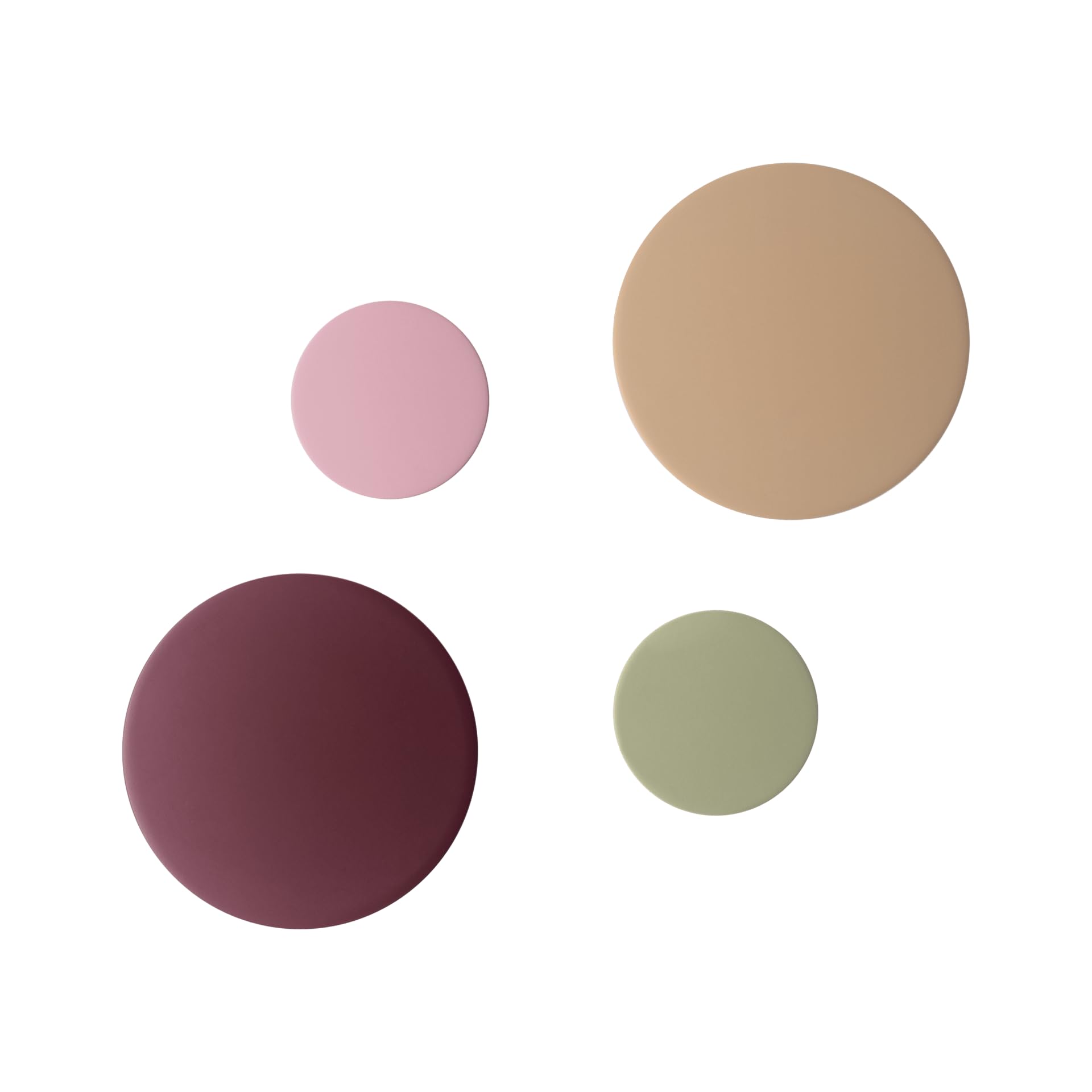 Remember Set of 4 Wall Hooks, Fuchsia