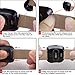 iHillon Leather Bands Compatible with Fitbit Versa/Versa 2/Versa Lite/SE, Soft Genuine Leather Classic Replacement Straps Wristbands for Women Men (Glistening Silver)
