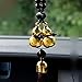 UZHOPM Gourd Lucky Charm Pendant Auto Car Rear View Mirror Hanging Decoration Ornaments Car Interior Decor Car Accessories