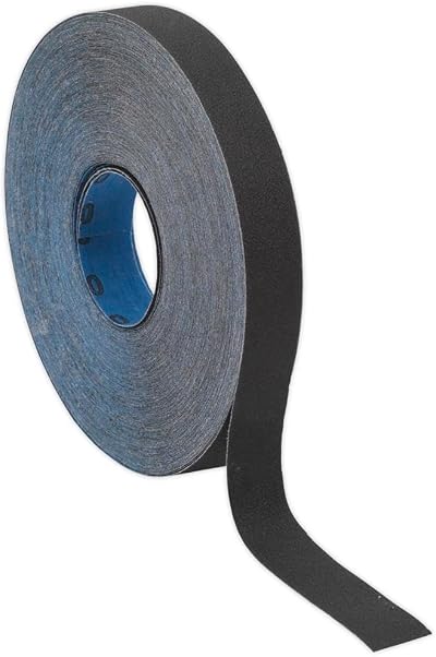 Sealey ER2525120 Emery Roll 25mm x 25m 120 Grit Blue Twill Metal Polishing