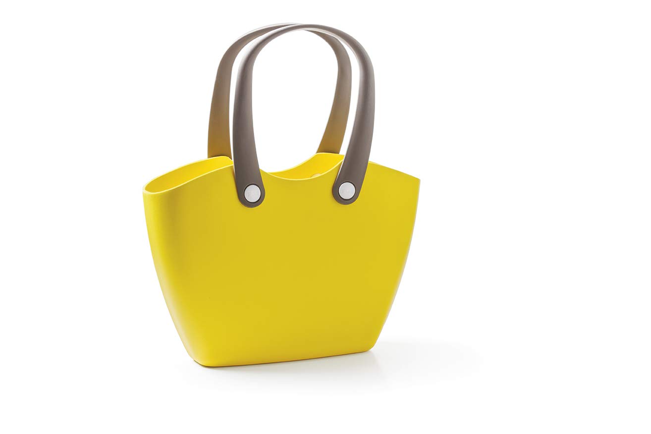 GF Garden, FOR The Living Bag, Shoulder Bag, Plastic, with Ergonomic Handles, rigid shell, colour Yellow