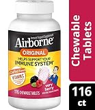 Airborne Original with Vitamin C, Chewable Tablets Berry 32 ea