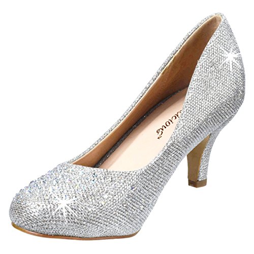 silver pumps size 11