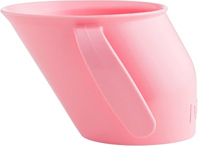 Doidy Cup Open Training Cup 200ml Pink for 6 Months-3 Years Slanted Handles