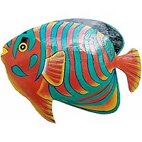 HHgrowe 118 Inches HandPainted Metal Fish Art Wall Decor Coastal Ocean Sea Hanging Decorations Garden Pool Decor Set Of 4 Colo~p115705711 HHgrowe 118 Inches HandPainted Metal Fish Art Wall Decor Coastal Ocean Sea Hanging Decorations Garden Pool Decor Set Of 4 Colo~p115705711