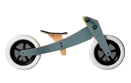 Wishbone Bike - 2-in-1 Grau - Holz Laufrad
