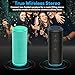 Waterproof Bluetooth Speakers – Zamkol Portable Wireless Speaker V5.0 with Powerful 24W with 360° Bass Sound, TWS, 24H Playtime & IPX6 Waterproof, Suitable for Travel, Home and Outdoors-Tealthumb 2