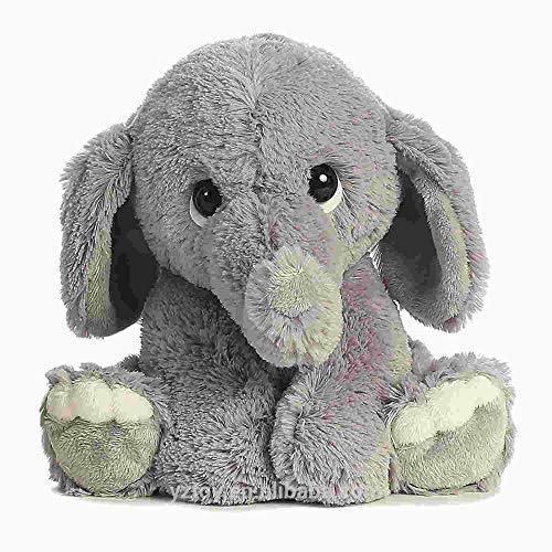Bridge Global Solutions Soft Plush Grey Elephant with Big Ears Stuffed Animal Toy - Great Christmas or Birthday Gift for Boys, Girls, Children, Babies, and Toddlers