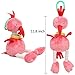 FOREAST Flamingo Toys Baby Rattles Soft Stuffed Animal Crib Handbells Infant Gifts for Boys / Girls