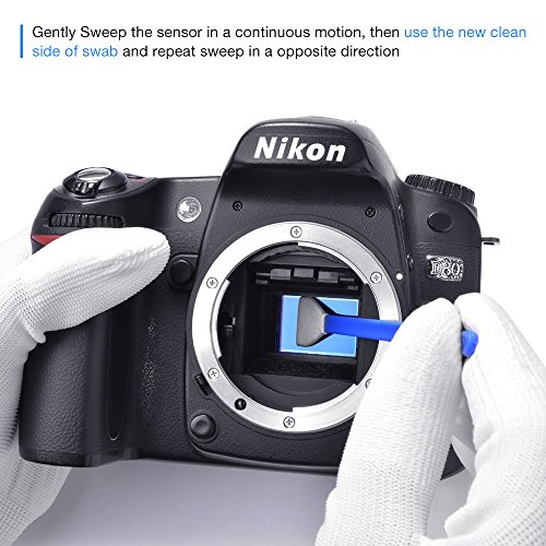 Rangers 12pcs Dry APS-C Sensor Cleaning Swab and 15ml Cleaner Solution for DSLR CCD CMOS Camera, Lens, Glasses. Vacuum Packaging, Lint-free Sterile Fabric