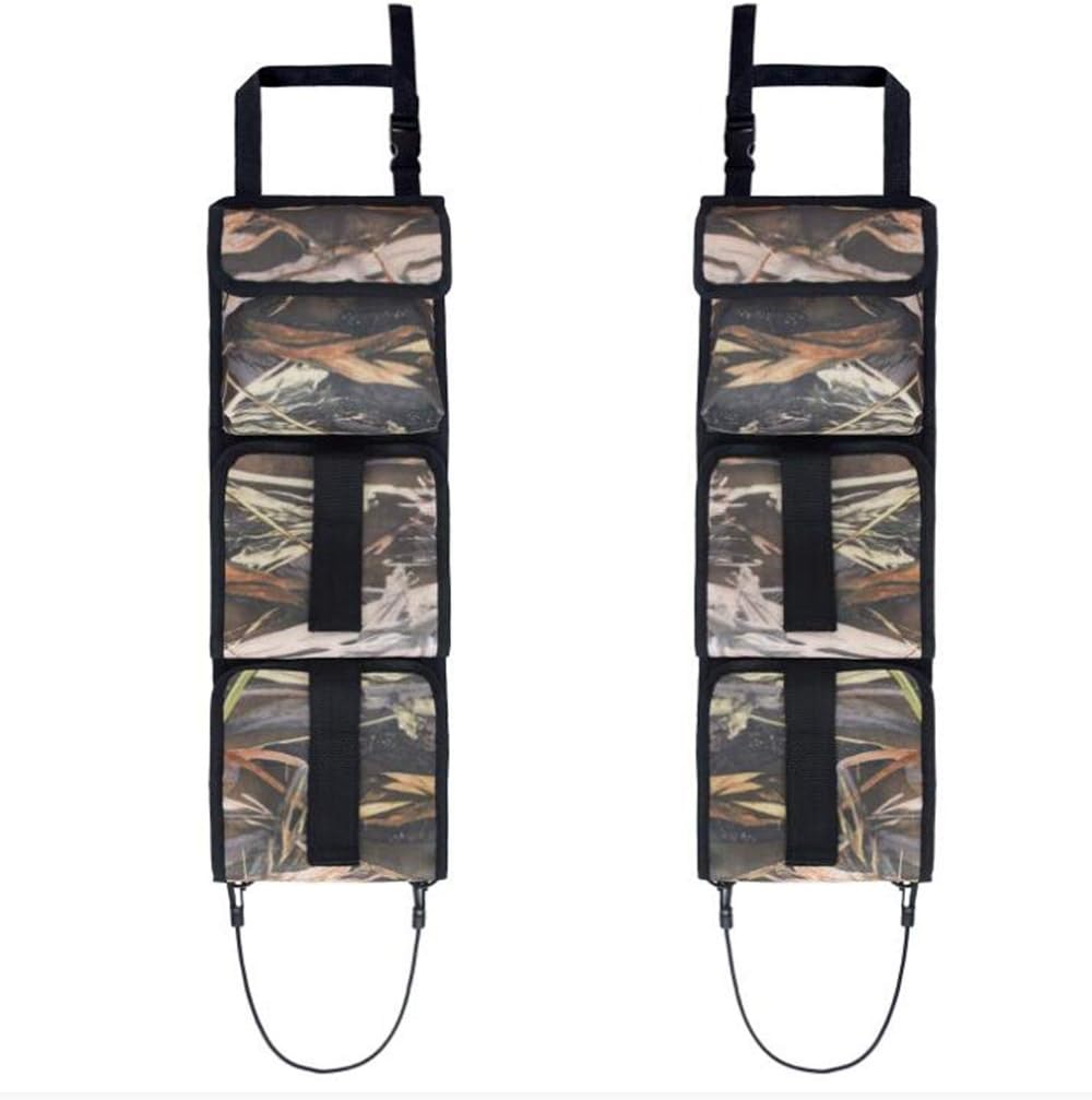LYYS Car Seat Back Gun Sling Hanger Organizer for Rifle Hunting and Shooting (Camouflage with Pocket): Sports & Outdoors