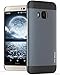HTC One M9 Case, Vena [vFit] Metal Brushed Aluminum Durable Slim Fit Case Hard Cover for HTC One M9 (2015) - Space Gray & Black