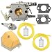 Powtol Mckin 503281504 Carburetor fits Husqvarna 51 55 Chainsaw Parts WT-170 with Air Filter Tune Up Kit