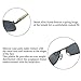 ZHILE 8-base Curve Wrap Metal Frame Polarized Sunglasses for Men (Silver frame Gray lens, 57)