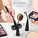 Oval Makeup Brush Set, USpicy Standable Professional Makeup Brushes 5pcs (Refined Gift Box, Cruelty Free, Soft Synthetic Fiber)