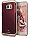 Caseology Envoy for Samsung Galaxy S7 Case (2016) - Premium Leather - Leather Cherry Oak