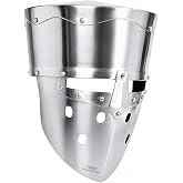 THOR INSTRUMENTS Crusader Medieval Helmet Steel Armour Great fancy dress, theatrical props, and historical for LARP, Cosplay, Renaissance Fairs, Halloween, historical reenactment