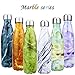 DJSBZ 17oz Cola-Shape Water Bottle, Double Walled Vacuum 18/8 Stainless Steel, Leak-Proof Keep Hot & Cold, Personalized Texture,Gift Box Packaging (500 ml)