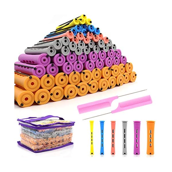 120Pcs-Hair-Perm-Rods-Set-6-Sizes-Plastic-Hair-Cold-Wave-Rods-Heatless-Perming-Rods-Hair-Curlers-Rollers-with-Pintail-Comb-for-Long-Short-Straight-Curly-Natural-Hair-DIY-Hairdressing-Styling-Tools 120Pcs Hair Perm Rods Set, 6 Sizes Plastic Hair Cold Wave Rods, Heatless Perming Rods Hair Curlers Rollers with Pintail…