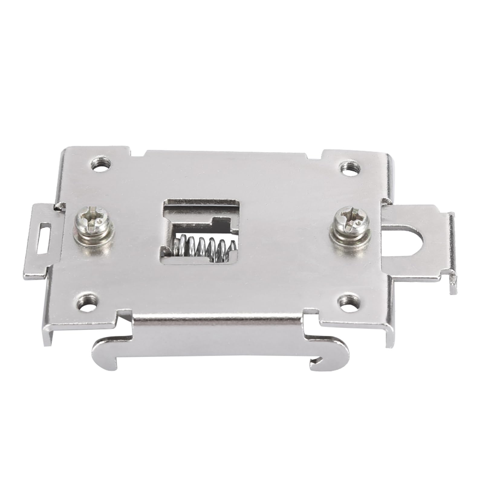 35mm DIN Rail Fixed clamp Solid State Relay Mount Clip with 2 mounting Screws, Industrial Control Panel Accessory, Heavy-Duty Fasten Clip for PLC and Automation Equipment