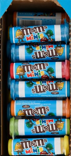M&M’S MILK CHOCOLATE MINIS SIZE CANDY 1.08-OUNCE TUBE 24-COUNT