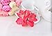 MorningRising 20 Pcs Multicolor Women Girls Orchid Flower Bohemian Leopard Hair Clip Wedding Party Beach Bridal Hairclip Hair Pins Hair Barrette Accessories