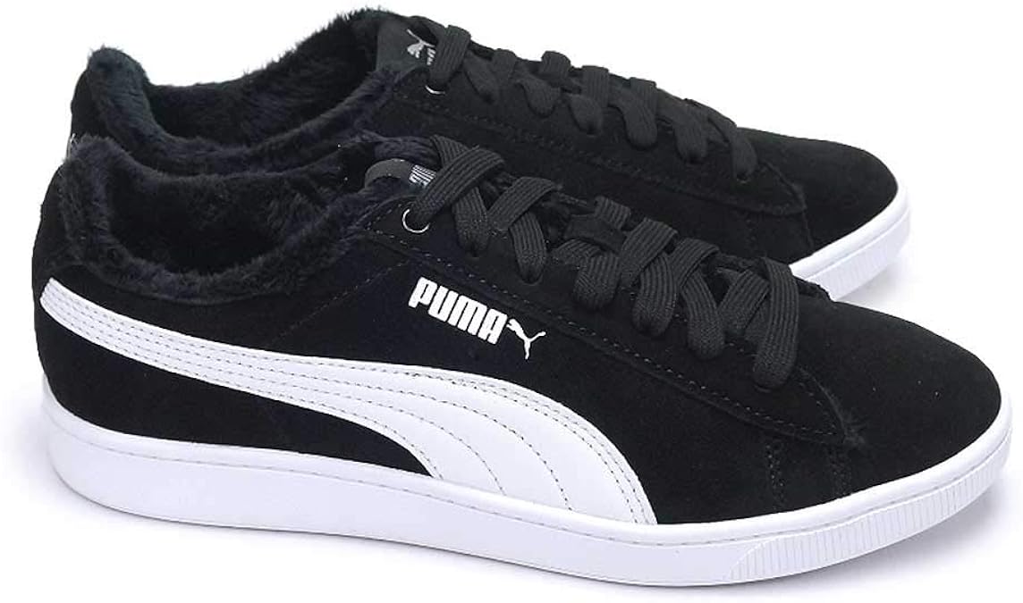 Amazon プーマ スニーカー レディース ビッキー V2 ファー ウィメンズ ソフトフォーム Vikky V2 Fur 02 Pumablack 25 5cm Puma プーマ スニーカー
