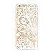 6 Case,6 Plus Case -LANDFOX Fashion Style 3PC Henna Floral Paisley Flower Clear Hard Case Cover Skin (iphone 6 plus 5.5