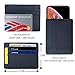 RFID Blocking Credit Card Holder Genuine Leather - Slim & Thin 8 Card Slots RFID Credit Card Holder for Men and Women - Minimalist Front Pocket Wallet Design Protect All Credit, ID Cards (Blue)