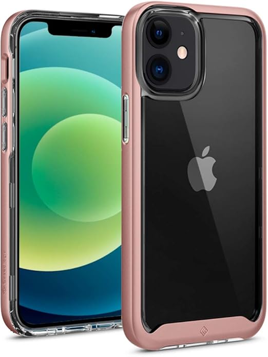 Amazon Com Caseology Skyfall Compatible With Iphone 12 Mini Case Rose Gold Electronics