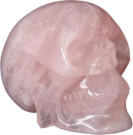 Amazon クリスタルスカルスカルプチャー スカルスカルプチャースタチューナチュラルパウダークリスタルホームデスクトップデコレーションハロウィンスケルトン 置物 オブジェ オンライン通販