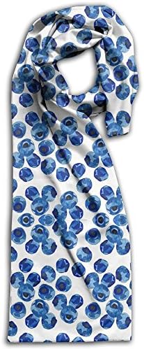 Watercolor Blueberry Winter Light.Lightweight Scarf Print Soft Warm Towel Smelless.New Style.Fashion.Fever Stylish Scarves Best Gift