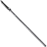 STAK 11822 44 Inch Tac Javelin Spear for Camping, Hunting, and Bushcraft | Tanto Blade Utility Spear, 8" Partially Serrated Head, TPR Snap Sheath, 2Cr13 Stainless Steel Head, Nylon-Fiberglass Handle