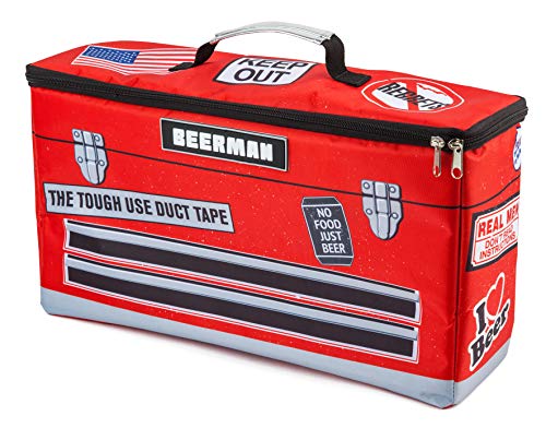 BigMouth Inc. Insulated Drink Holder, Holds 12 Cans, Novelty Cooler (Toolbox)