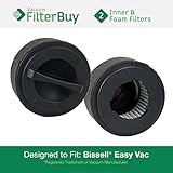 FilterBuy Replacement Filters Compatible with Bissell Easy Vac Model #'s 23T7, 23T74, 23T7E, 23T7F, 23T7G, 23T7W & 23T7Y. Replaces Part # 203-7593. Pack of 2.